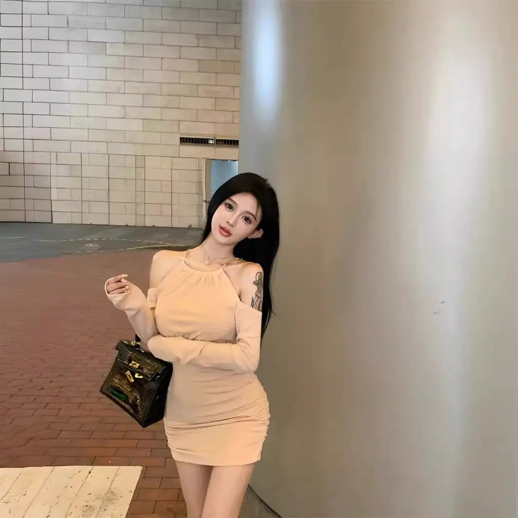 Autumn New Women 's Dress with Long Sleeves