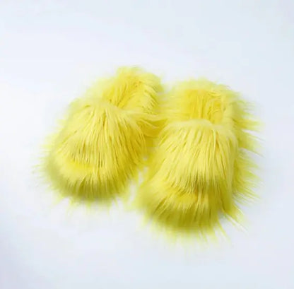 Sheep Long Hair Woolen Slipper men women_