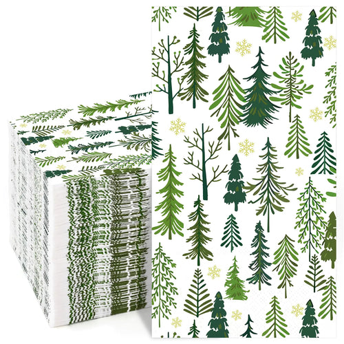 Festive Cedar 100-Pack Christmas Napkins decor