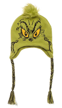 Bioworld Dr. Seuss The Grinch Who Stole Christmas Peruvian Laplander Hat CharacterGreenOne Size
