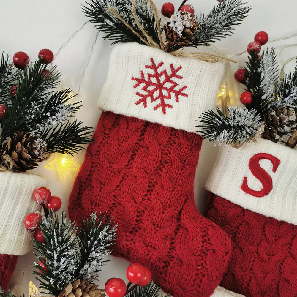 Knitted Christmas Letter stocking