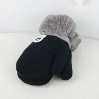 Children 's Thick Knitted Woolen Plush Mittens
