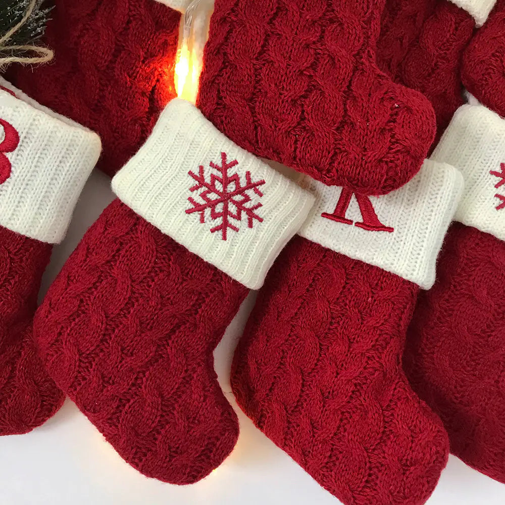 Knitted Christmas Letter stocking