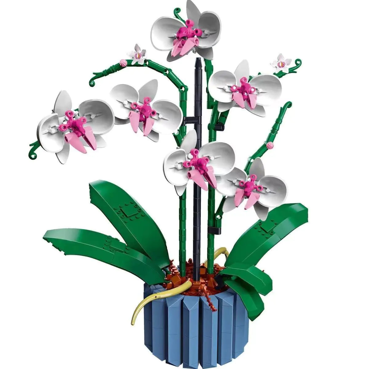 LEGO-Compatible Creative Orchid Flower Bouquet women gift