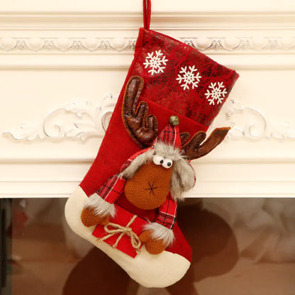 New Large Christmas Stocking Gift Bag for Decorations