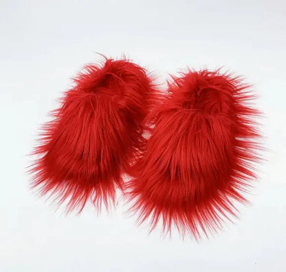 Sheep Long Hair Woolen Slipper men women_