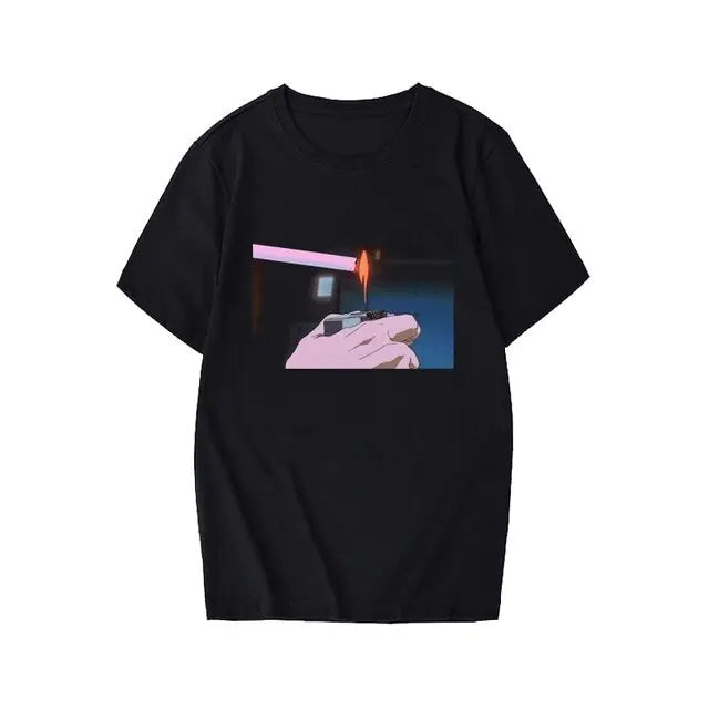 Anime Print T-Shirt for Men_