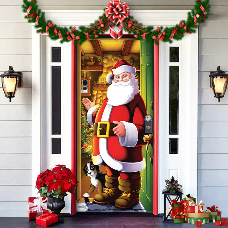 Christmas Themed Door Decoration garden