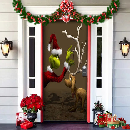 Christmas Themed Door Decoration garden