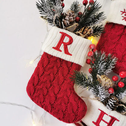 Knitted Christmas Letter stocking