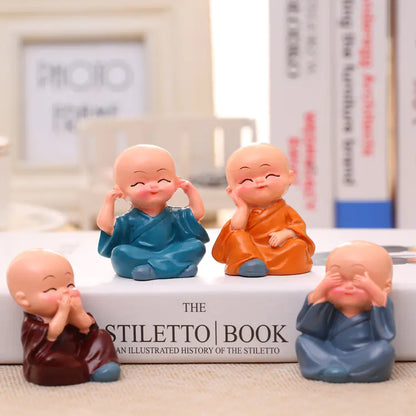 Four Little Monks  Figurines gift