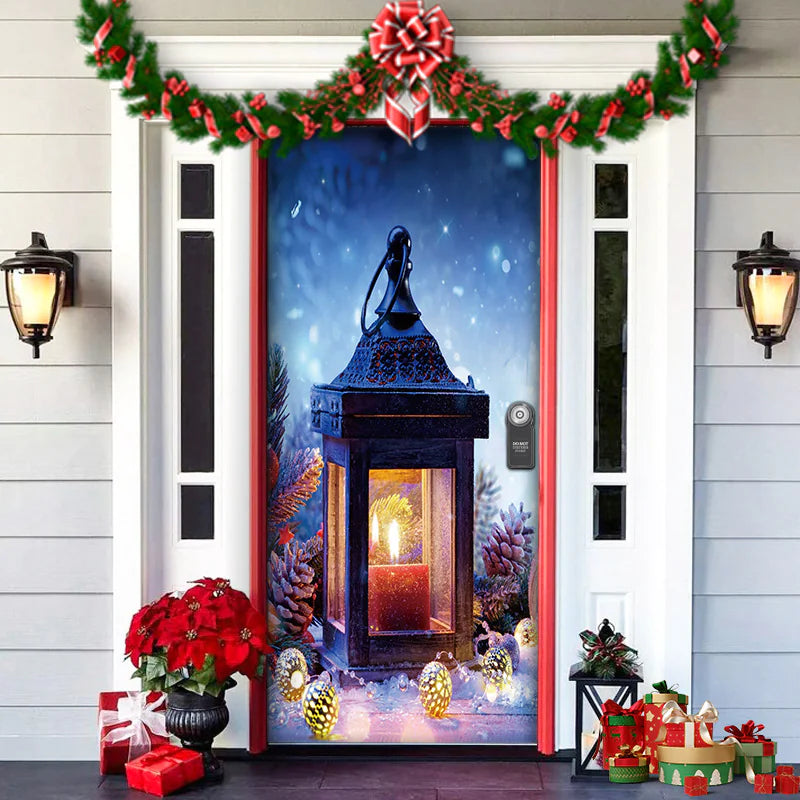 Christmas Themed Door Decoration garden