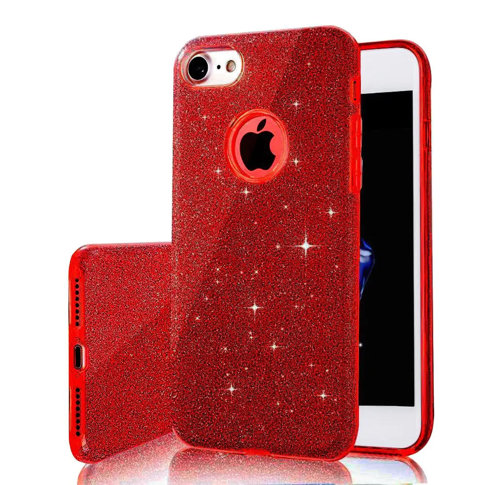 3-in-1 Glitter iPhone X Case_ for iPhone 8/Plus