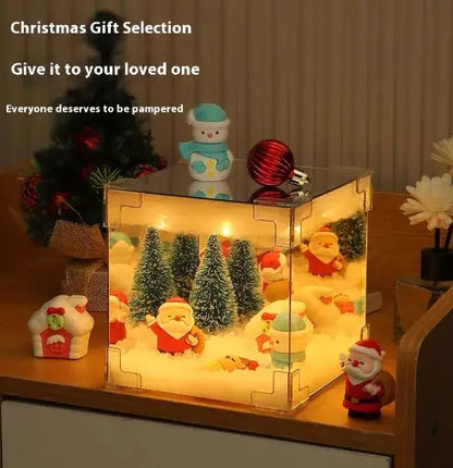 DIY Desktop Christmas Decoration light