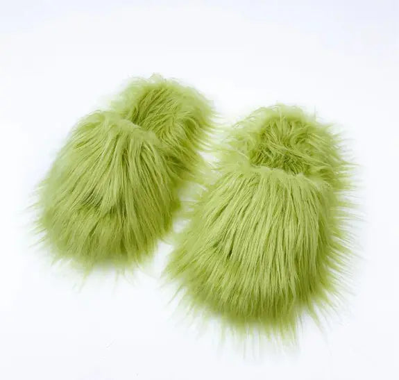 Sheep Long Hair Woolen Slipper men women_