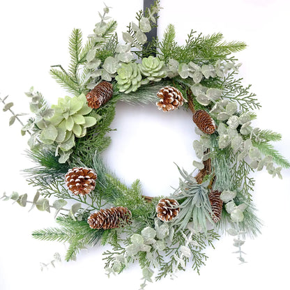 Evergreen Pinecone 22" Decorative Wreath garland
