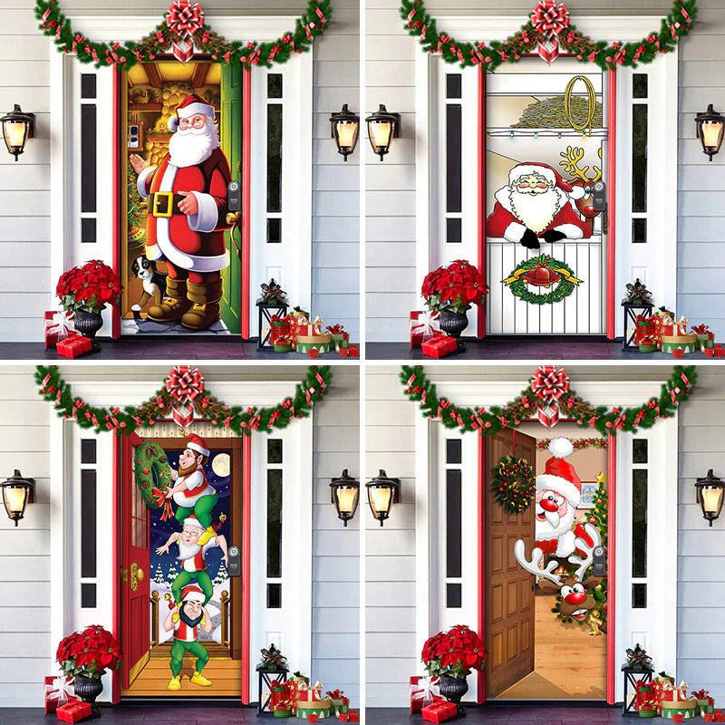 Christmas Themed Door Decoration garden