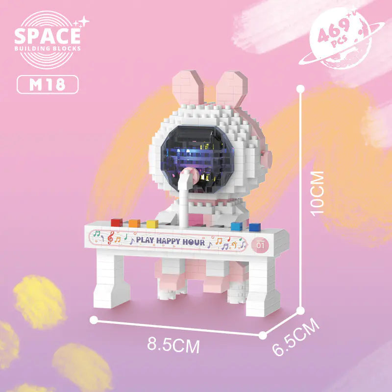 LEGO-Compatible Panda Astronaut Toy for Kids