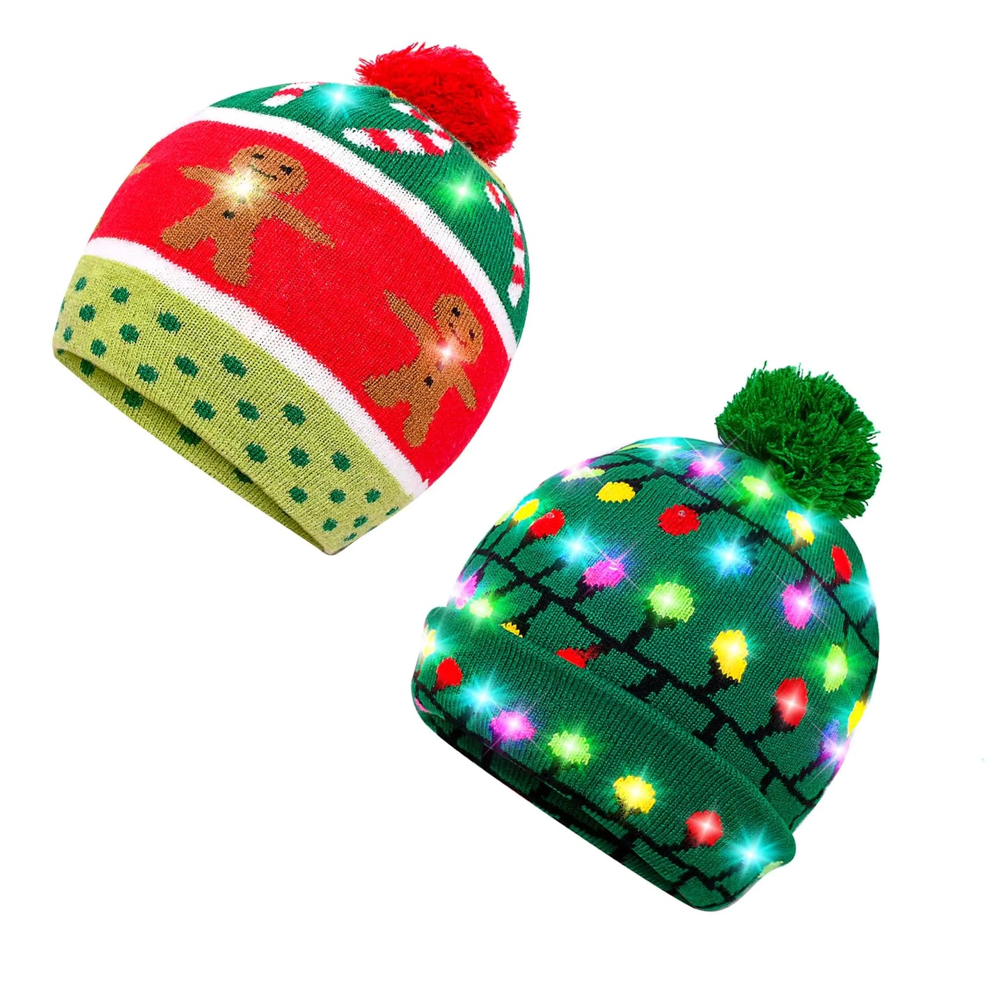 TwinkleTop 2-Pack Christmas Beanie
