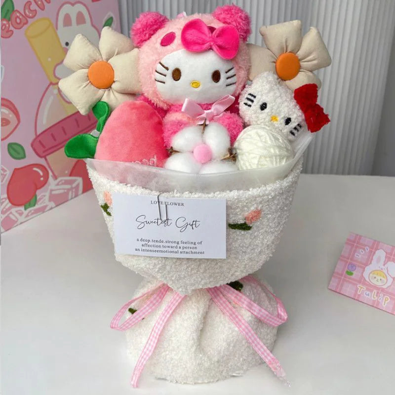 Kuromi Plush Doll Bouquet - Cute Gift for Girls set