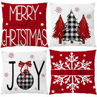 Velvet Christmas Cushion Covers Set of 4