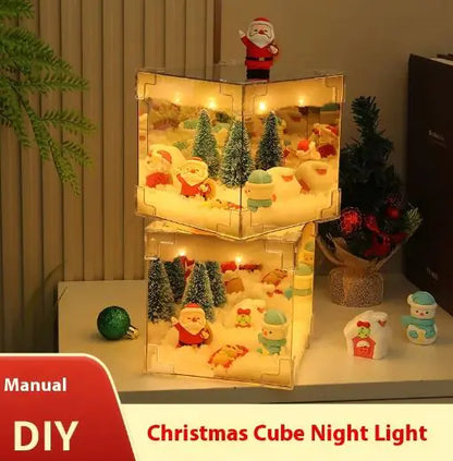 DIY Desktop Christmas Decoration light