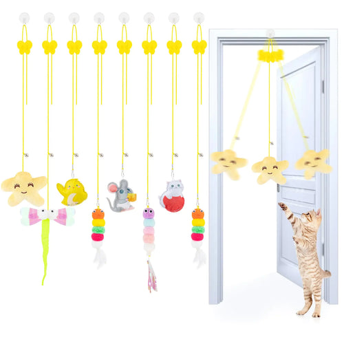 8-Piece Doorway Cat Toy Adventure