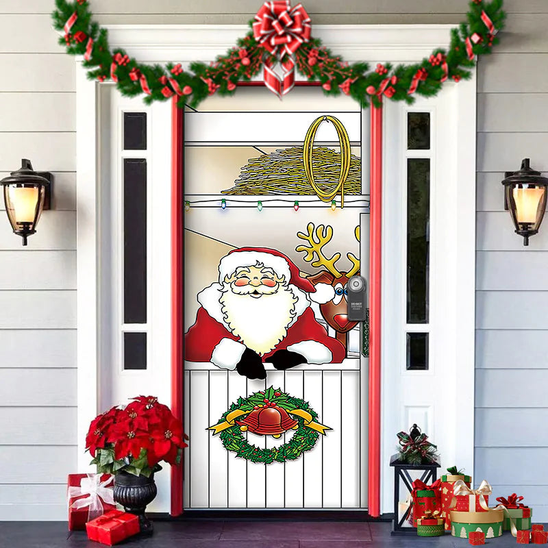Christmas Themed Door Decoration garden