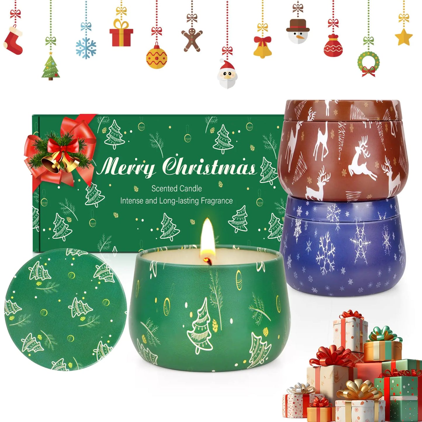 Christmas 3 Pack Scented Candle 7.5oz