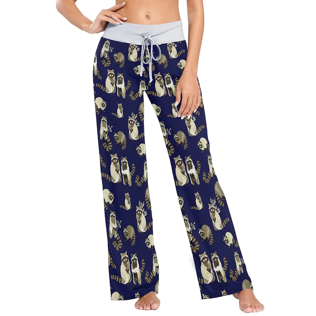 Raccoon Blue Womens Pajama Pants