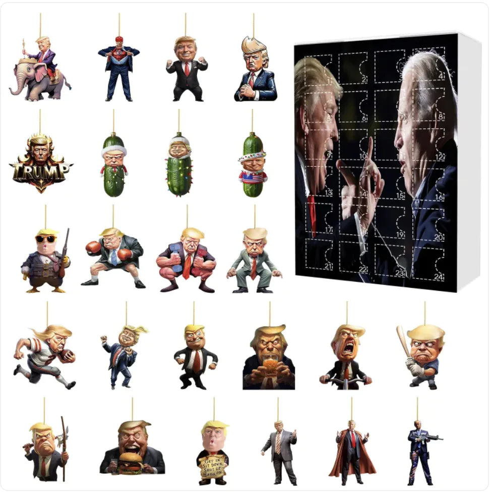 Donald Trump Christmas Countdown 24-Day Advent Calendar Blind Box