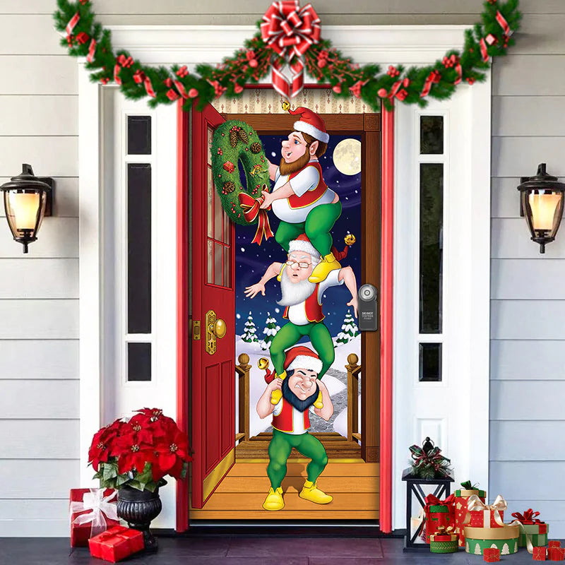 Christmas Themed Door Decoration garden