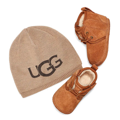 UGG Unisex-Baby Baby Neumel & Ugg Boot Chestnut 02/03