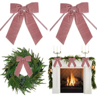 Velvet Pink Rosy Bows 7