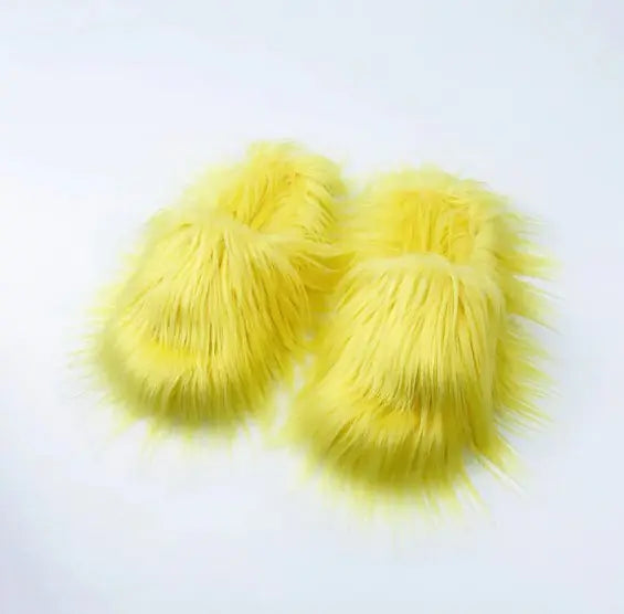 Sheep Long Hair Woolen Slipper men women_